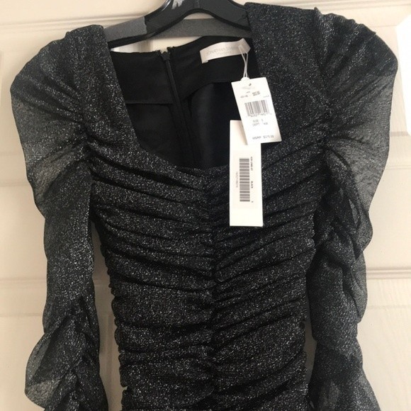 Jonathan Simkhai Ruched Mesh Midi Dress - Picture 5 of 8